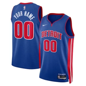 Meraviglioso Detroit Pistons Nike Unisex Swingman Custom Jersey Blue Icon Edition