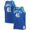 Meraviglioso Dirk Nowitzki Dallas Mavericks Big & Tall 1998/99 Hardwood Classics Swingman Jersey Blue