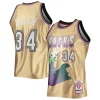 Meraviglioso Incantevole Elegante Ray Allen Milwaukee Bucks 75th Anniversary 1996/97 Hardwood Classics Swingman Jersey Gold