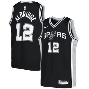Meraviglioso LaMarcus Aldridge San Antonio Spurs Nike Youth Swingman Jersey Icon Edition Black
