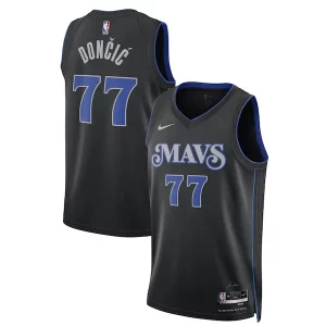 Meraviglioso Luka Dončić Dallas Mavericks Nike Unisex 2023/24 Swingman Jersey Black City Edition