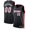Meraviglioso Miami Heat Nike 2021/22 Diamond Swingman Custom Jersey Icon Edition Black