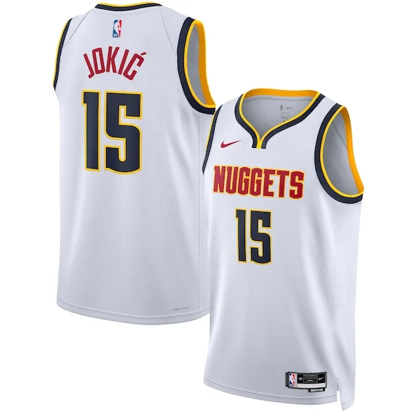 Meraviglioso Nikola Jokic Denver Nuggets Nike Unisex Swingman Jersey Association Edition White/Navy