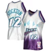 Meraviglioso Prestigioso John Stockton Utah Jazz 1996/97 Hardwood Classics 75th Anniversary Swingman Jersey Platinum