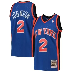 Meraviglioso Resistente Larry Johnson New York Knicks 1998/99 Hardwood Classics Swingman Jersey Blue