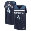 Accattivante Gorgeous Rob Dillingham Minnesota Timberwolves Youth 2024 NBA Draft Fast Break Player Jersey Icon Edition Navy