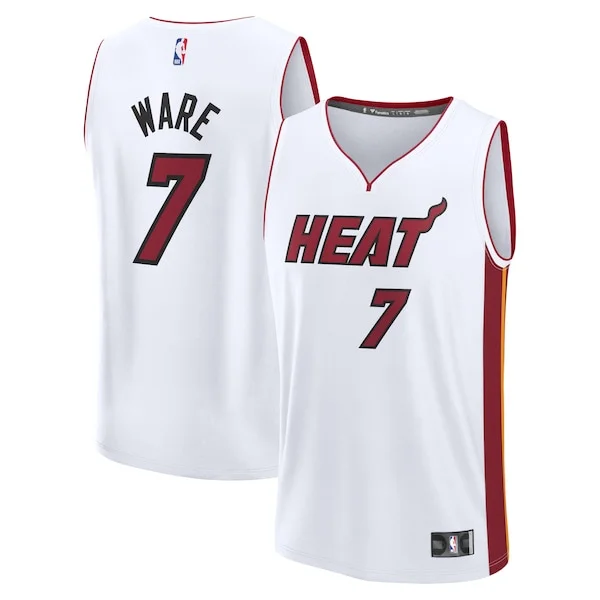 Pratico Kel'el Ware Miami Heat Fast Break Replica Player Jersey Association Edition White