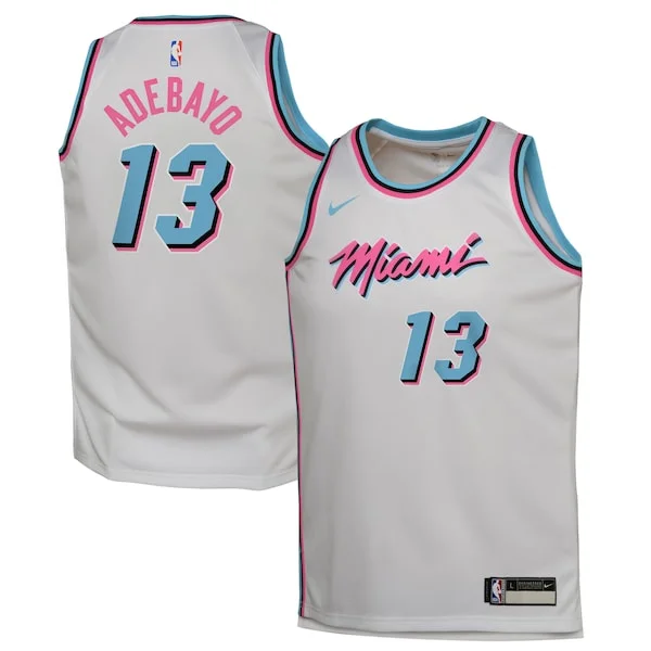 Meraviglioso Sofisticato Bam Adebayo Miami Heat Nike Youth 2024/25 Swingman Player Jersey City Edition White