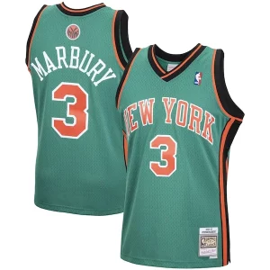 Meraviglioso Stephon Marbury New York Knicks 2001/02 Hardwood Classics Swingman Jersey Green