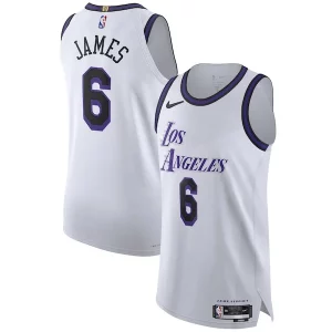 Meraviglioso Stupendo LeBron James Los Angeles Lakers Nike 2022/23 Authentic Jersey City Edition White
