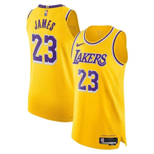 Meraviglioso Trendy Bellissimo LeBron James Los Angeles Lakers Nike Authentic Jersey Icon Edition Gold