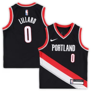 Meraviglioso Trendy Cool Damian Lillard Portland Trail Blazers Nike Preschool Swingman Player Jersey Icon Edition Black