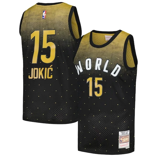 Meraviglioso Trendy Nikola Jokic 2016 NBA Rising Stars Challenge Hardwood Classics Swingman Jersey Black