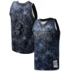 Moderno Attraente Robusto Allen Iverson Philadelphia 76ers Hardwood Classics 1997/98 Tie Dye Swingman Jersey Black