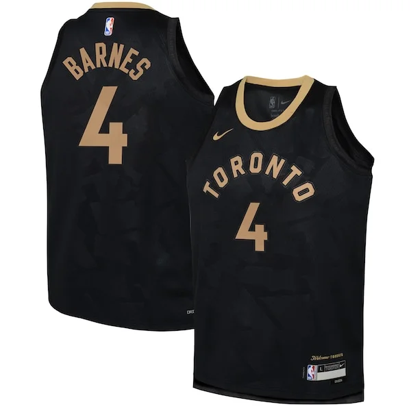 Moderno Classico Scottie Barnes Toronto Raptors Nike Youth 2022/23 Swingman Jersey City Edition Black