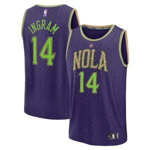 Moderno Elegante Fantastico Brandon Ingram New Orleans Pelicans 2024/25 Fast Break Player Jersey City Edition Purple