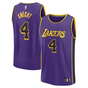 Moderno Gorgeous Dalton Knecht Los Angeles Lakers Fast Break Replica Player Jersey Statement Edition Purple