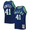 Moderno Gorgeous Elegante Dirk Nowitzki Dallas Mavericks Hardwood Classics 1998/99 Lunar New Year Swingman Jersey Blue