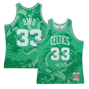 Moderno Incantevole Bellissimo Larry Bird Boston Celtics 1985/86 Hardwood Classics Asian Heritage 6.0 Swingman Throwback Player Jersey Kelly Green