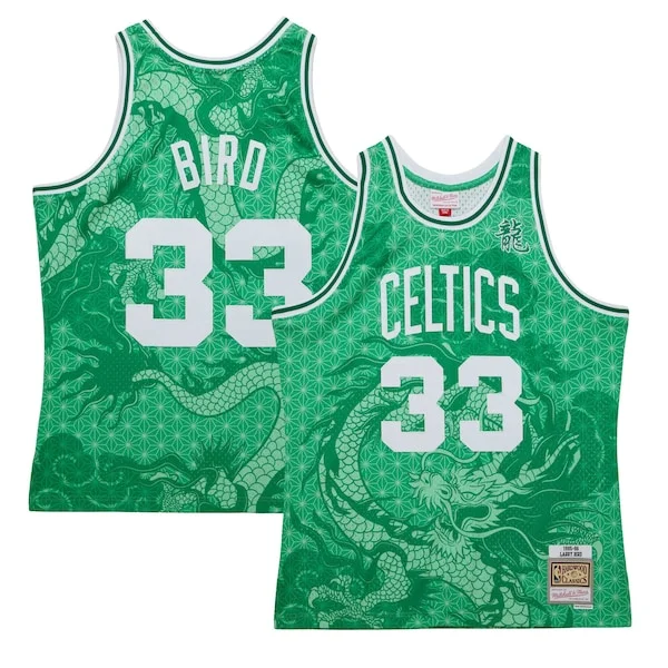 Moderno Incantevole Bellissimo Larry Bird Boston Celtics 1985/86 Hardwood Classics Asian Heritage 6.0 Swingman Throwback Player Jersey Kelly Green