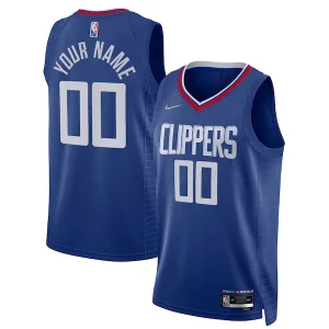 Moderno LA Clippers Nike 2021/22 Diamond Swingman Custom Jersey Icon Edition Royal