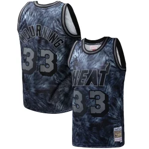 Moderno Prestigioso Alonzo Mourning Miami Heat Hardwood Classics 1996/97 Tie Dye Swingman Jersey Black
