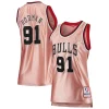 Moderno Resistente Duraturo Dennis Rodman Chicago Bulls Women's 75th Anniversary Rose Gold 1997 Swingman Jersey Pink