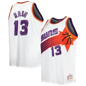 Moderno Steve Nash Phoenix Suns Big & Tall Hardwood Classics 1996/97 Swingman Jersey White/Black