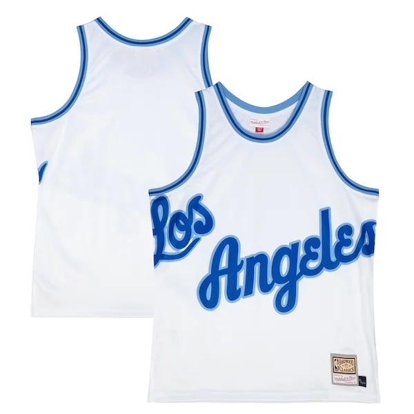 Moderno Stupendo Pratico Los Angeles Lakers Hardwood Classics Blown Out Fashion Jersey White