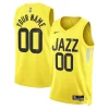 Moderno Utah Jazz Nike Unisex Swingman Custom Jersey Gold Icon Edition