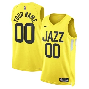 Moderno Utah Jazz Nike Unisex Swingman Custom Jersey Gold Icon Edition