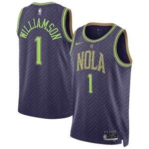 Ottimo Accattivante Lussuoso Zion Williamson New Orleans Pelicans Nike Unisex 2024/25 Swingman Player Jersey City Edition Purple