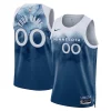 Ottimo Duraturo Pratico Minnesota Timberwolves Nike Unisex 2023/24 Custom Swingman Jersey Blue City Edition
