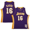 Ottimo Eccezionale Pau Gasol Los Angeles Lakers 2009/10 Hardwood Classics Swingman Jersey Purple