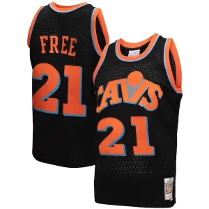 Ottimo Elegante Robusto Cleveland Cavaliers 1984 85 Hardwood Classics World B. Free Reload 3.0 Swingman Jersey Black