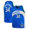 Ottimo Fascinante Splendido Giannis Antetokounmpo Milwaukee Bucks Nike Youth Swingman Replica Jersey City Edition Royal