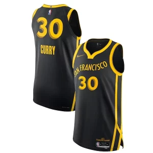 Ottimo Magnifico Meraviglioso Nike Stephen Curry Golden State Warriors Authentic Jersey City Edition Black