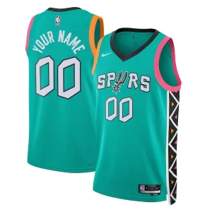Ottimo Magnifico San Antonio Spurs Nike Unisex 2022/23 2022/23 Swingman Custom Jersey City Edition Turquoise