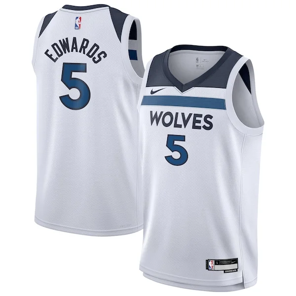 Ottimo Meraviglioso Anthony Edwards Minnesota Timberwolves Nike Youth Swingman Jersey Association Edition White
