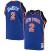 Ottimo Prestigioso Larry Johnson New York Knicks 1998/99 Big & Tall Hardwood Classics Swingman Jersey Blue