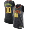 Ottimo Trendy Lussuoso Atlanta Hawks Nike Authentic Custom Jersey Black Icon Edition