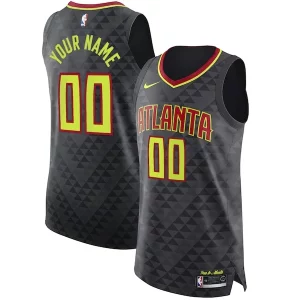 Ottimo Trendy Lussuoso Atlanta Hawks Nike Authentic Custom Jersey Black Icon Edition