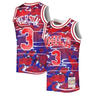 Pratico Allen Iverson Philadelphia 76ers 1996/97 Hardwood Classics Lunar New Year Swingman Jersey Red