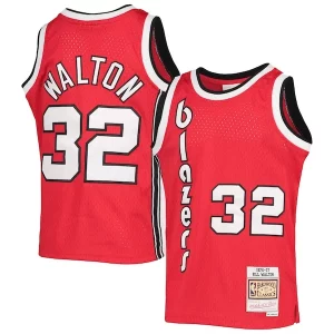 Pratico Bill Walton Portland Trail Blazers Youth 1976/77 Hardwood Classics Swingman Jersey Black
