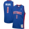 Pratico Chauncey Billups Detroit Pistons 2003/04 Hardwood Classics Swingman Jersey Royal