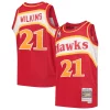 Pratico Dominique Wilkins Atlanta Hawks Youth 1986/87 Hardwood Classics Swingman Throwback Jersey Red