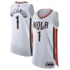 Pratico Duraturo Zion Williamson New Orleans Pelicans Nike 2021/22 Swingman Jersey City Edition White