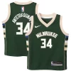 Pratico Giannis Antetokounmpo Milwaukee Bucks Nike Preschool Swingman Player Jersey Icon Edition Hunter Green
