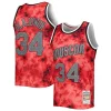 Pratico Hakeem Olajuwon Houston Rockets 1993/94 Galaxy Swingman Jersey Red