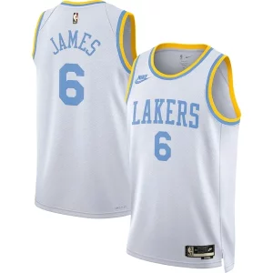 Pratico Magnifico Elegante LeBron James Los Angeles Lakers Nike Swingman Jersey Classic Edition White
